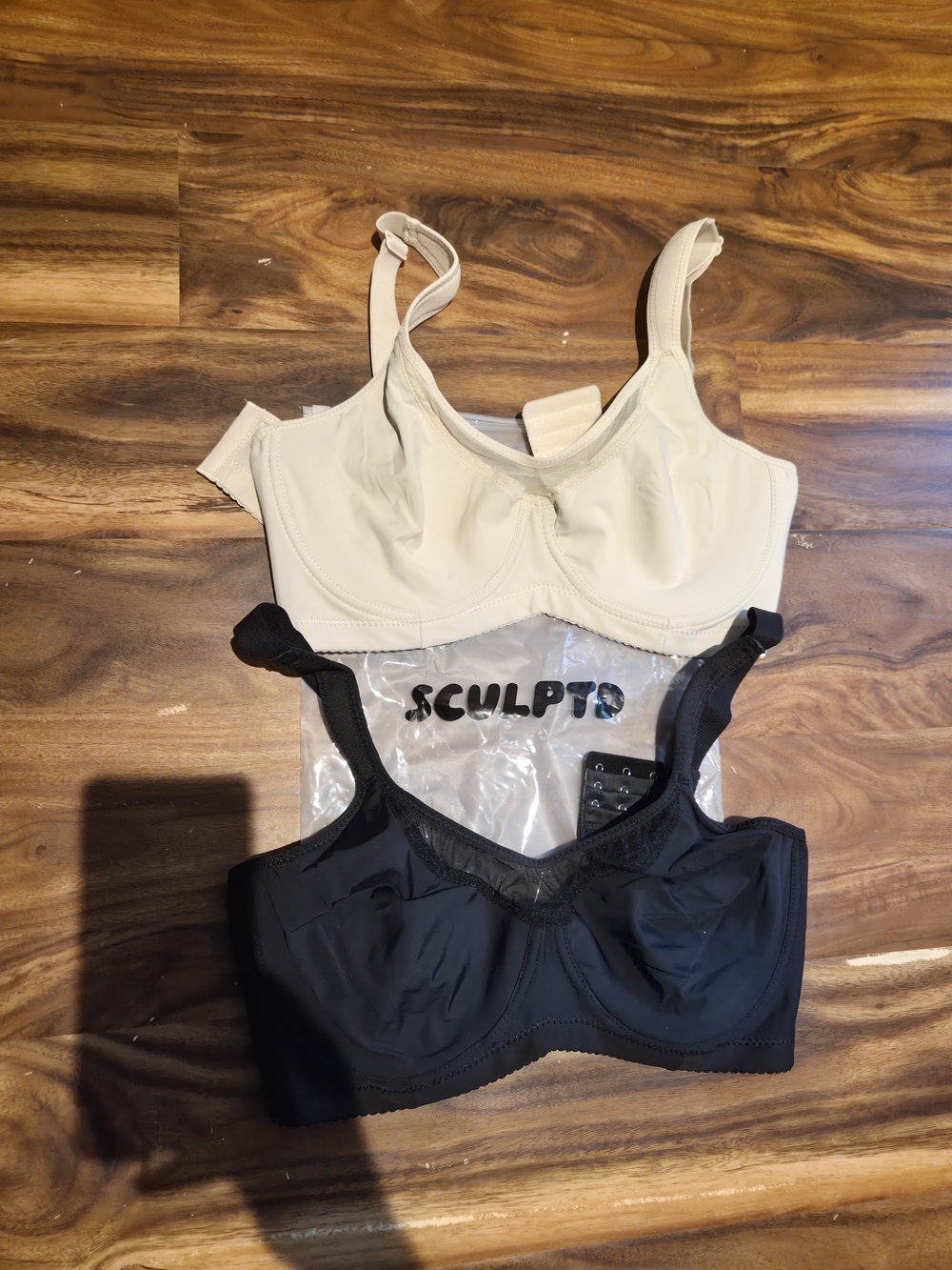 Everyday Minimizer Support Bra — Cream & Black